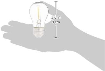 Amazon Basics Replacement LED String Light Bulbs A15 Shape, Edison Style, 1 Watt Power - 4-Pack