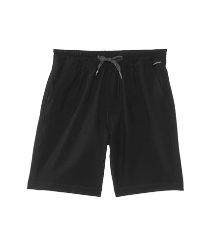 Quiksilver Taxer Amphibian (Big Kids) Pantalones Cortos, Negro, L para Niños