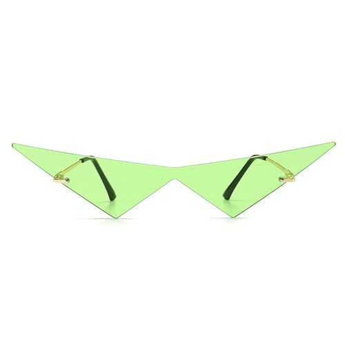 Image of willochra Triangle One Piece Frameless Sunglasses For Women Trendy Ocean Lens Sun Glasses Men Party Prom Sunglasses