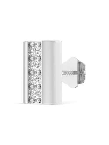 Image of ORIONZ Stud Earrings for Men & Boys (1 Piece) - 925 Sterling Silver CZ Ear Studs - Men Fashion Gift