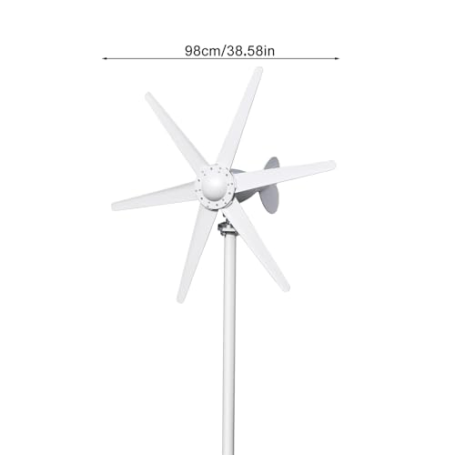 Kit Generador Eólico LEAQU 800W, 12V/24V con 6 Aspas y Baja Velocidad de Arranque 1.0m/s miniatura 6