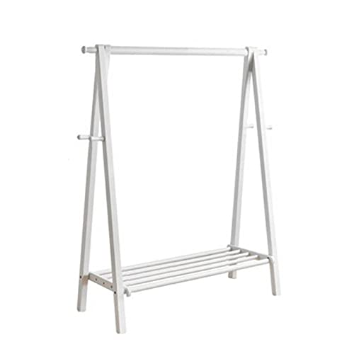 Wooden Clothes Rack - Modern Minimalist Open Wardrobe Coat Stand