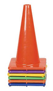 Champion Sports Fitness Field 12 Cones (Assorted, Set of 6)