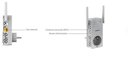 Repetidor de red AC750 para mejorar el Wi-Fi en habitaciones con puerto ethernet gigabit 6
