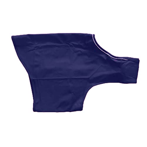 Generisch Rettungshund Zubehör Mantel, verstellbare beruhigende Weste für Reisen Fahrradanhänger Hundebox (Blue, S)