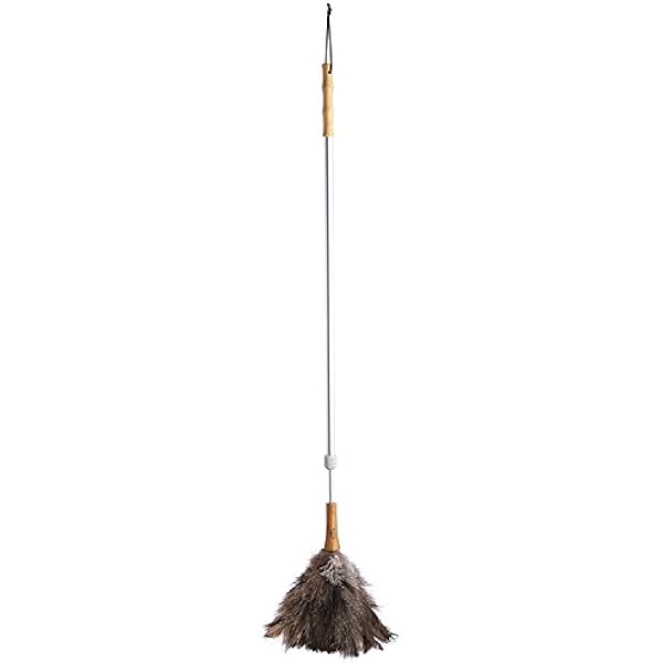 KitchenCraft Living Nostalgia Teleskopowa Miotełka do Kurzu Strusie Pióra Zasięg 1-1 5 m 102 18 18 cm