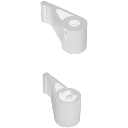 Lot de 2 Embouts d'Espagnolette - Composite Noir ou Blanc - pour Tringle ou Tige d'Espagnolette - Bloque vos Volets Battants - à Visser - Embout Court Haut et...