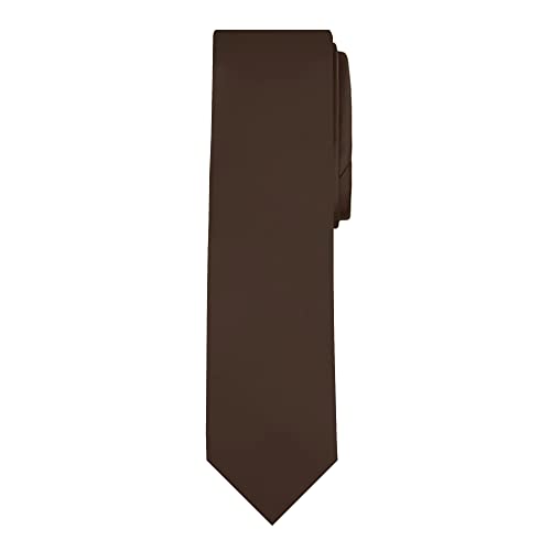 Image of Jacob Alexander Men's Slim Width 2.75 inch Solid Color Tie