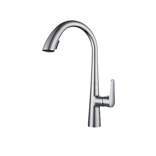 Pistolet rétractable pour robinet de cuisine noir et chrome - 2