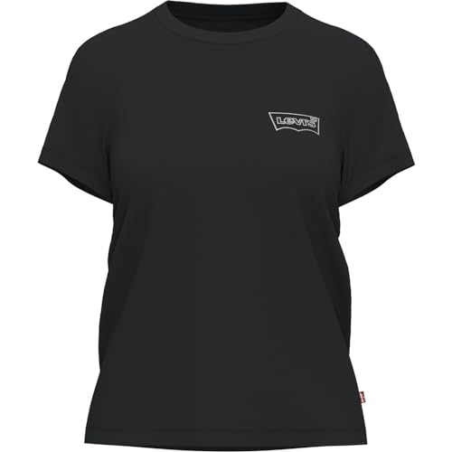Levi's Donna - T-Shirt in Cotone Grigio con Logo Batwing