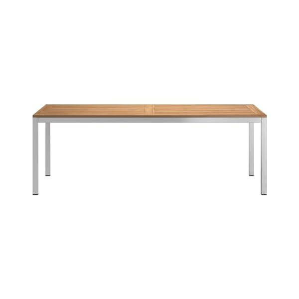 OUTLIV. Gartentisch Teakholz Silber/Natur
