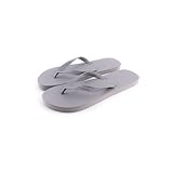 r-island flip-flop uomo,infradito uomo,pantofole da dito,impermeabile,perfettamente per spiaggia, piscina, casa esterna e interna., grigio, 46 eu