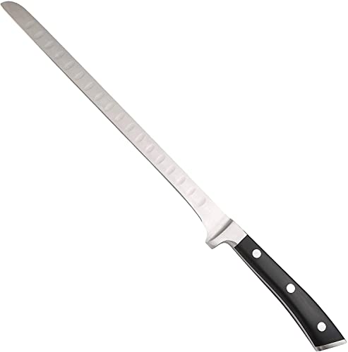 MasterPRO FOODIES COLLECTION - Couteau à jambon 25.4cm - Acier inoxydable - Manche ABS - Lame longue et flexible - Idéal pour le jambon et les grosses...