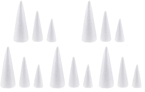 265061 5-piece 20 Cm Papier Mache Cones Beige Set Creativ 265061 5 Piece 20 Cm Papier Mache Cones Beige Foam Cone
