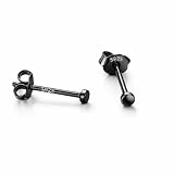 金属アレルギー対応 Silver925 S925 シルバー925 シルバーピアス シンプル 2ｍｍ 極小 小さい 小さめ 目立たない 小ぶり スタッドピアス ピンクゴールド シルバー ゴールド ブラック (ブラック, 通常包装)