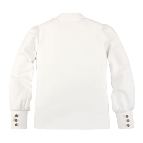 Image of Hope & Henry Girls' Peter Pan Mix Media Top