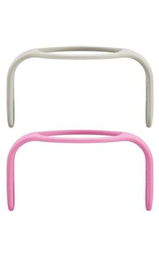 MAM Hold My Bottle Tag & Nacht, Leuchtende Griffe, Kompatibel Mit Flaschen und Trainer, Rutschfest und Ergonomisch, Ab 0+ Monaten, Rosa und Neutral