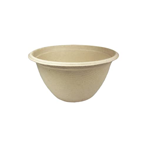 World Centric BB-SC-U12 100% Compostable Unbleached Plant Fiber Soup Barrel Bowls, 12 oz. (Pack of 500)
