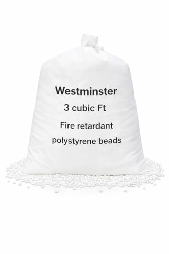 Bean Bag Filling Refill Booster Polystyrene Extra Beads Top Up Bag Beans Balls Various Sizes (3 Cubic Feet)