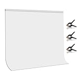 PULUZ 白い 背景布 2x2m 白布 袋縫い 白 バックペーパー 背景用 ホワイトバック 厚手ポリエステル綿素材 洗濯可能 撮影用背景シート200x200cm 商品撮影/アート制作/ディスプレイと展示/視覚効果の制作/文化祭/結婚式/全身写真用/スタジオ背景用 (白い, 2×2m)