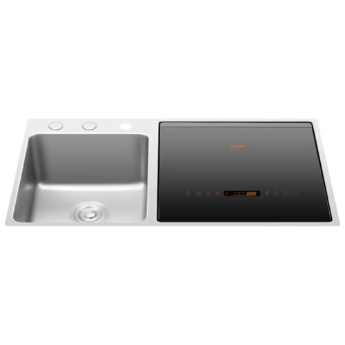 FOTILE SD2F-P5 3-in-1 In-Sink Dishwasher & Kitchen Sink Combo with 360° Cleaning, Produce Wash, Child Lock, Energy Efficient for Space-Saving Hygienic Kitchen Solutions (Dishwasher on the Right)