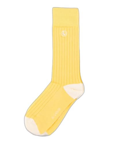 El Ganso Calcetín Algodón Canalé Amarillo