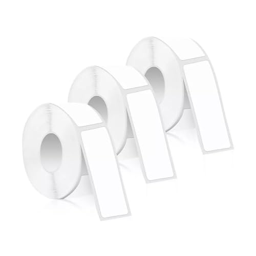 3 Rolos Papel Impresso Para Impressora Térmica de Etiquetas Portátil, Bluetooth, 15mm Largura