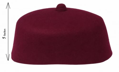 Image of Dupsie's Wool Fez Hat for Men - Soft Felt Igbo Cap | Traditional African Hat for Cultural, Religious & Fashion Wear