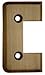 C.R. LAURENCE C0L2ABR CRL Antique Brass Cologne Series Standard Cover Plate for the Door Side