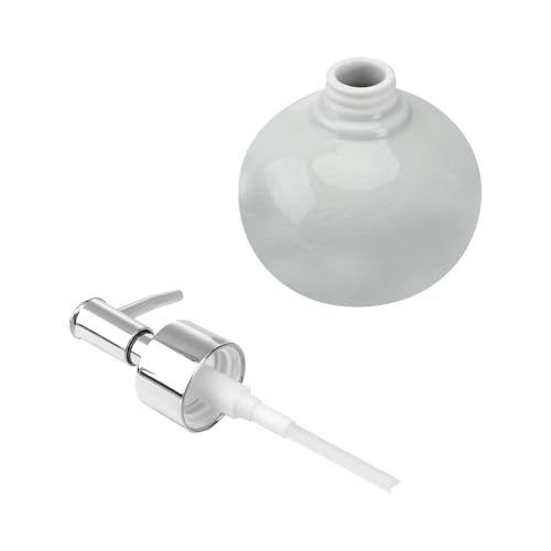 MAGICLULU 詰め替え可能ライトグリーン装瓶 長いストロー付き 携帯用バスルームローションシャンプーコンディショナー容器