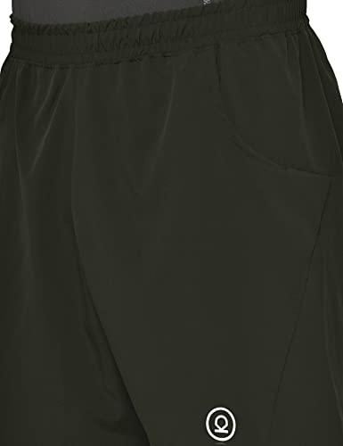 Image of CHKOKKO Men Shorts for Gym Sports or Running | Dry-Fit Fabric Single Layered Active Summer Workout Wear Knee Length Regular Fit | Elastic Waist with Front and Back Pockets