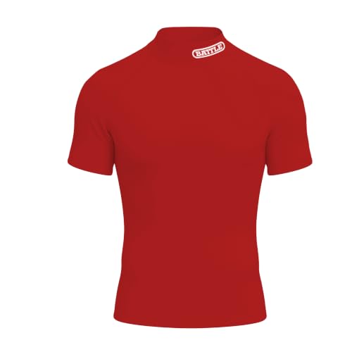 Battle Sports PRO Compression Short Sleeve Mock Neck, 4 Way Stretch, Moisture Wicking for Kids