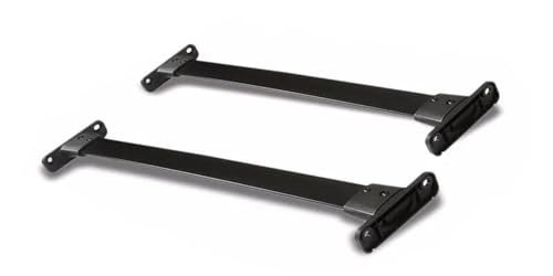 Support rail en alliage d'aluminium noir premium pour toit Pathfinder