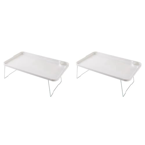 Table pour ordinateur portable stable et pliable pour éviter les douleurs au lit lot de 2