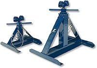 Current Tool 660 Small Screw Reel Stand and Spindles, 28-Inch to 56-Inch Reel Diameter, Height 13 to 27-Inches
