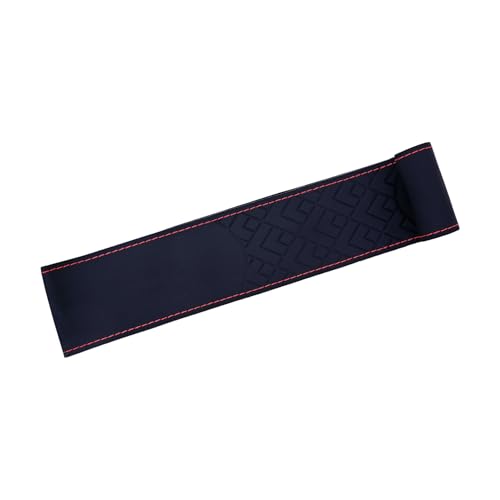 Image of Leather 25CM Universal Fit Car Steering Wheel Cover, Elastic Breathable and Odorless (Red-3)