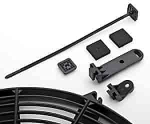 Miniatura 3 de JEGS Ventilador eléctrico universal | 14 pulgadas de diámetro | 1650 CFM | 8 amperios | reversible | perfil bajo | polietileno ligero | incluye