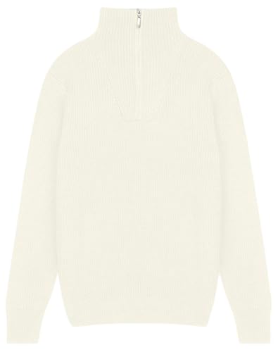 Pull à col roulé blanc LTB Jeans Reyane taille S pour homme