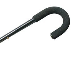 Tourist Adjustable Aluminum Cane with Foam Handle Black