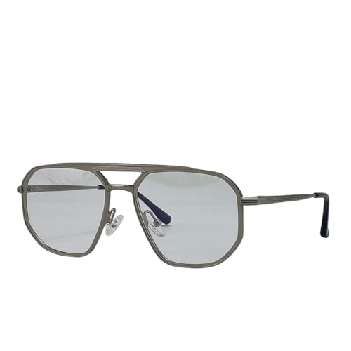 Lunettes de soleil Steampunk hommes grande taille monture métal UV400