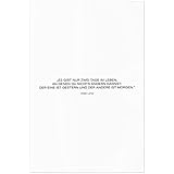 JUNIWORDS Poster, Es gibt nur Zwei Tage im Leben, an denen 
