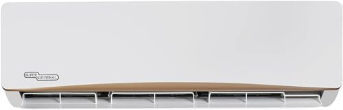Super General 1.5 Ton Split Air Conditioner, 18000 BTU, Rotary Compressor, Auto Restart, Gold Fin, 4-way swing, SGS-195-AE, White - 115.5 x 41.5 x 31.5 cm, 1 Year Warranty
