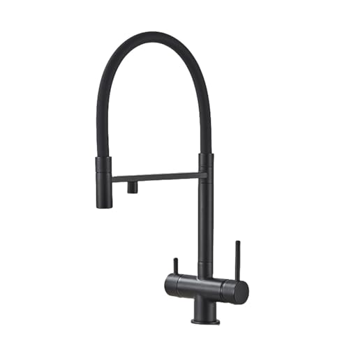 Fonction de purification eau pure pour robinet de cuisine noir mat d'évier