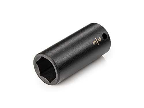 Image of TEKTON 3 /8 Inch Drive x 3 /4 Inch Deep 6-Point Impact Socket | SID13019