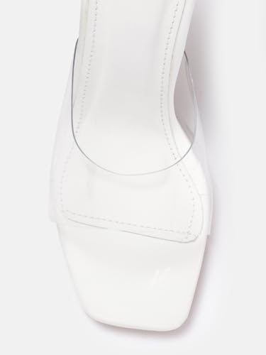 Image of AXIUM Transparent (Clear) Hourglass Heels, 3.5Inch