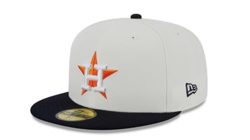 New Era Unisex Adult Houston Astros 59Fifty Fitted Cap - White/Blue miniatura 3