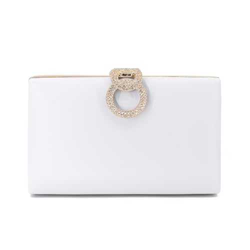 Image of Clutch Purse for Women, Evening Bag with Removable Chain Strap Elegant Handbag for Wedding /Prom /Cocktail /Party
