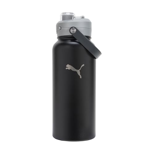 Image of PUMA unisex-adult 32oz Insulated Stainless Steel Water Bottle With Carry Handle