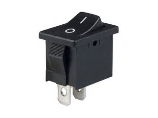 R1966ABLKBLKFF Switches Rocker R1966 Series 15 A SPST On-Off Quick Connect Panel Mount Rocker Switch - 5 Item(s)
