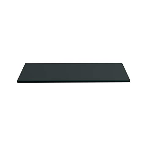 Image of Amerock Edge Pull 3-3 /4 in (96 mm) Center-to-Center Flat Black Cabinet Pull